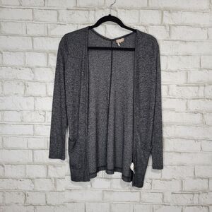 Cape Juby Gray Open-Front Cardigan